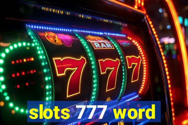 slots 777 word